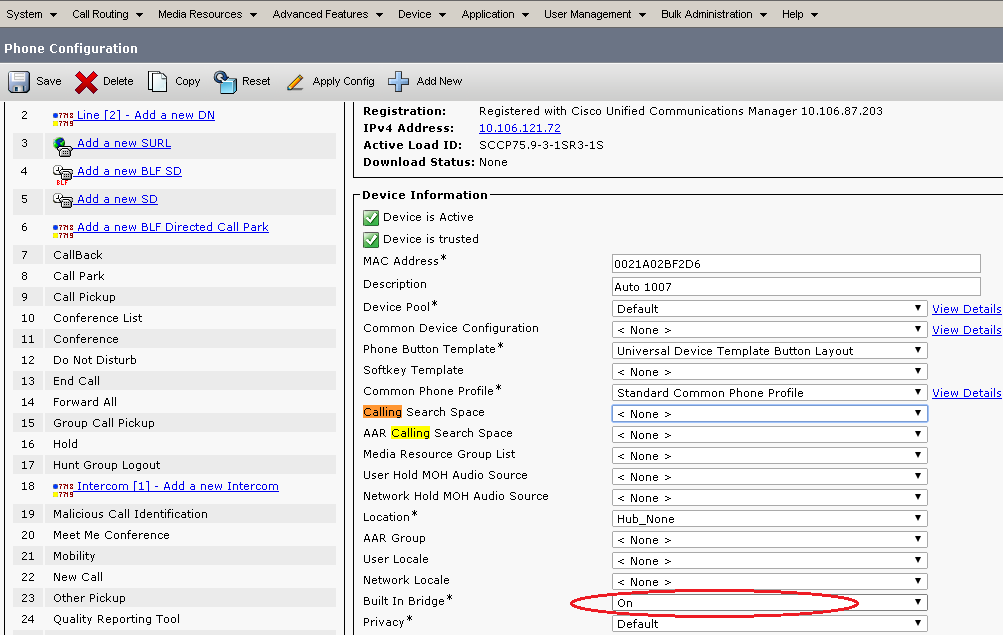 A Guide to Cisco Built-In Bridges: Phone Support, Restrictions, Configuration, and Call Recording